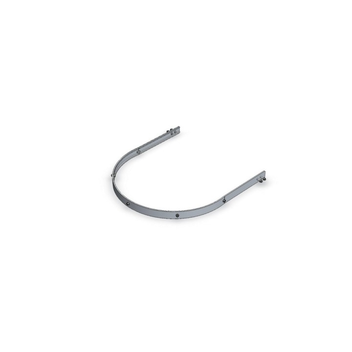 Échelle à crinoline hauteur 6000 mm avec passage d'acrotère fixation bardage NF E85-016 | L'Echelle Européenne