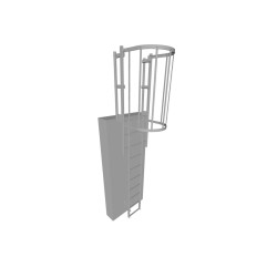 Échelle à crinoline hauteur 2500 mm sans arceaux NF E85-016