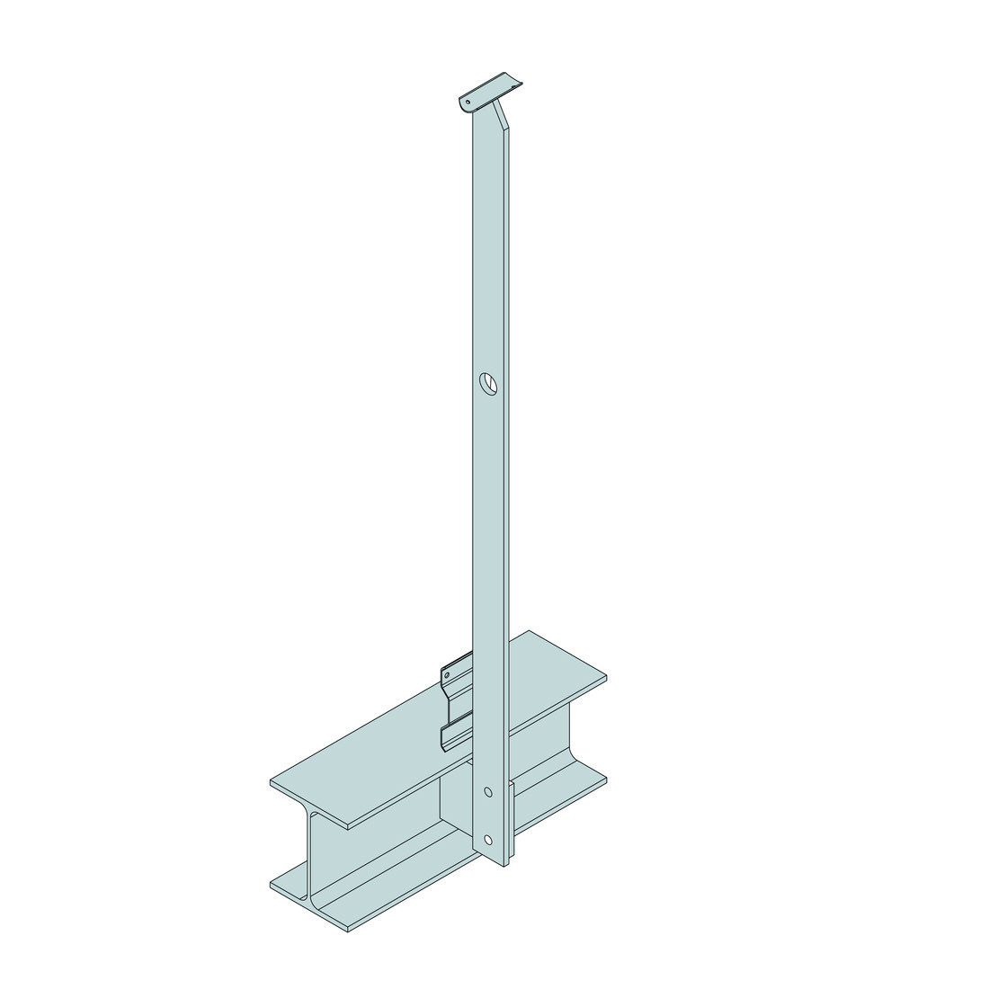 Garde-corps ACIER60 fixation sur attente