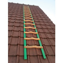 Crochet pour échelle plate de toit avec roulette