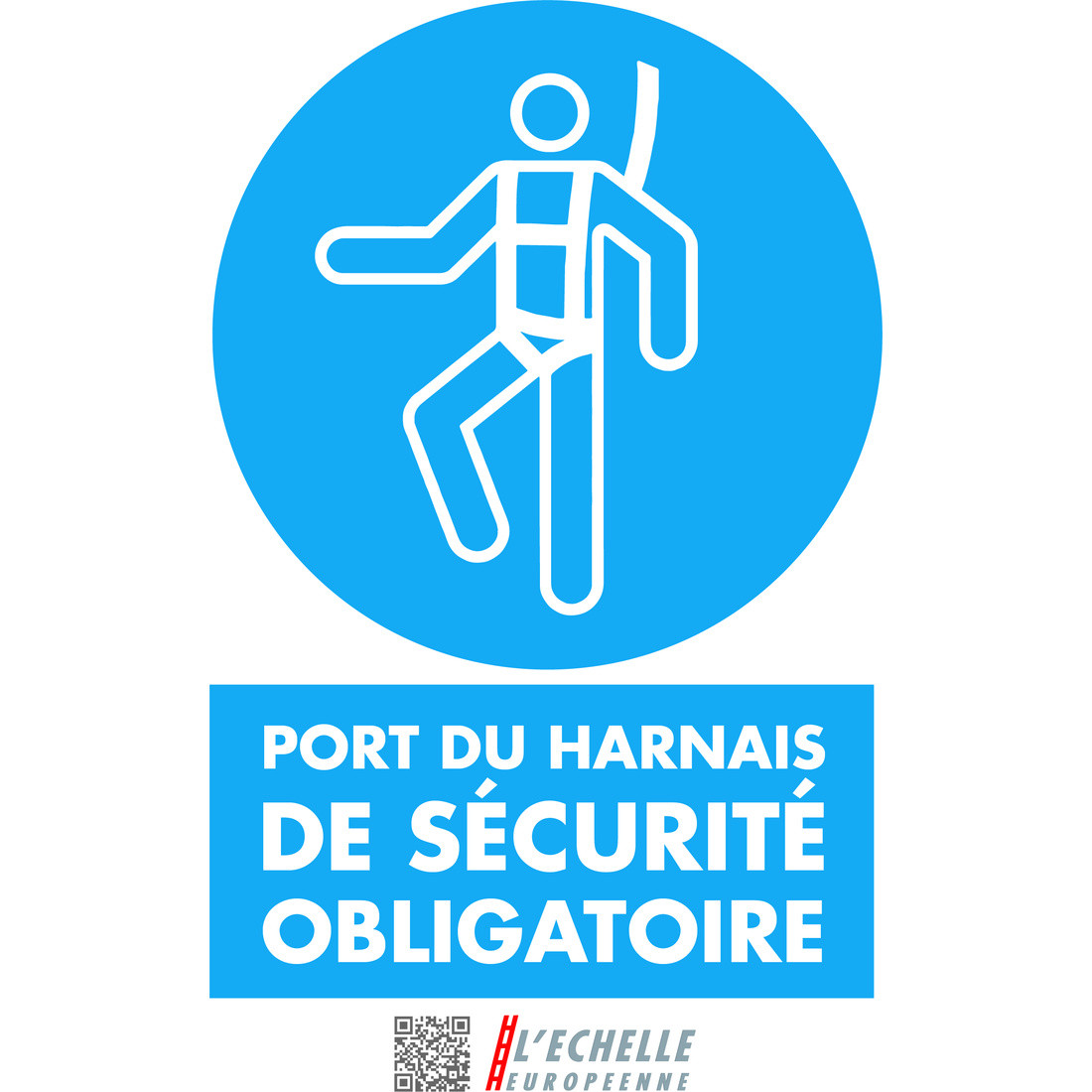 Panneau port du harnais obligatoire