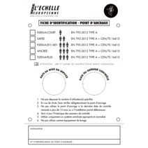 Panneau d'identification pour point d'ancrage singulier