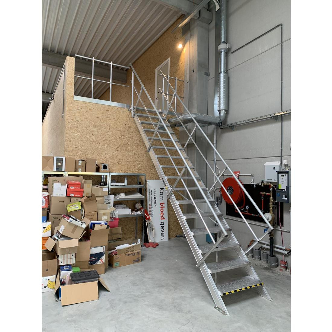 Escalier industriel 45° Largeur 800 mm