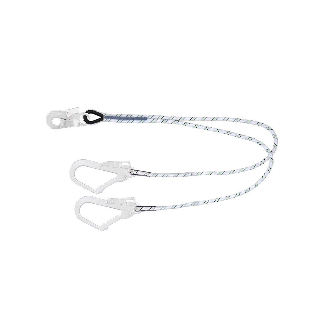 Longe double en corde tressée sans absorbeur d'énergie